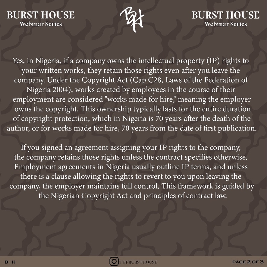 Burst House Event