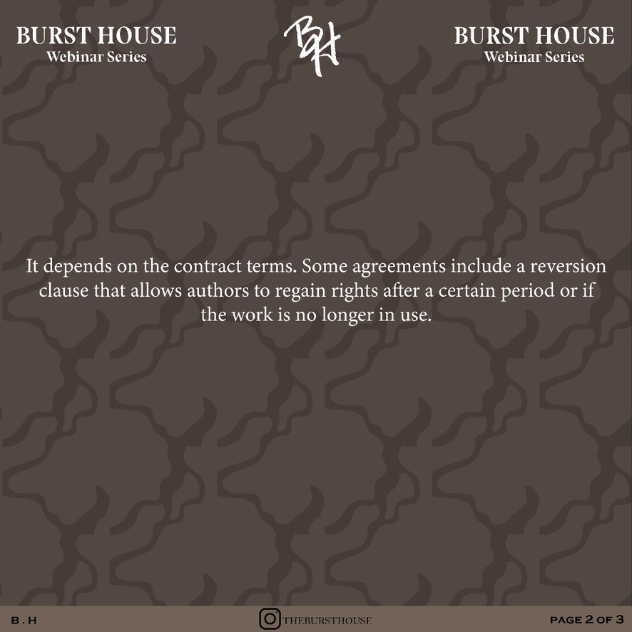 Burst House Event